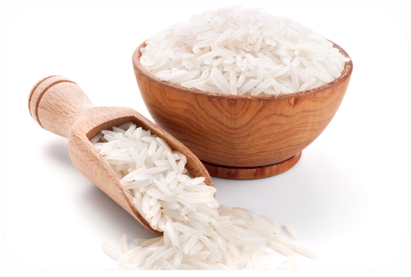 Long white basmati rice